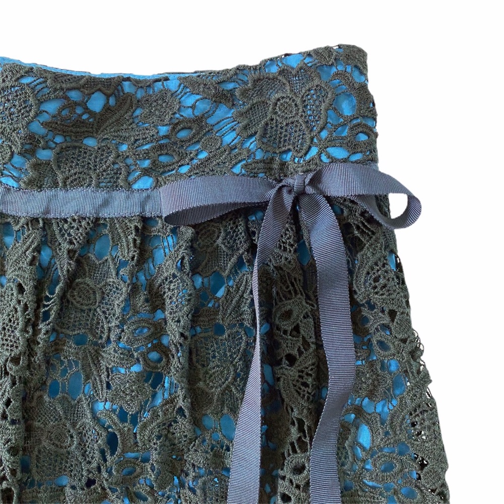 Sundance Crochet Lace Overlay Skirt SZ 2 - Picture 4 of 7